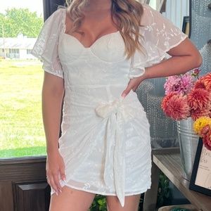 Selfie Leslie Aphrodite White Mini Dress